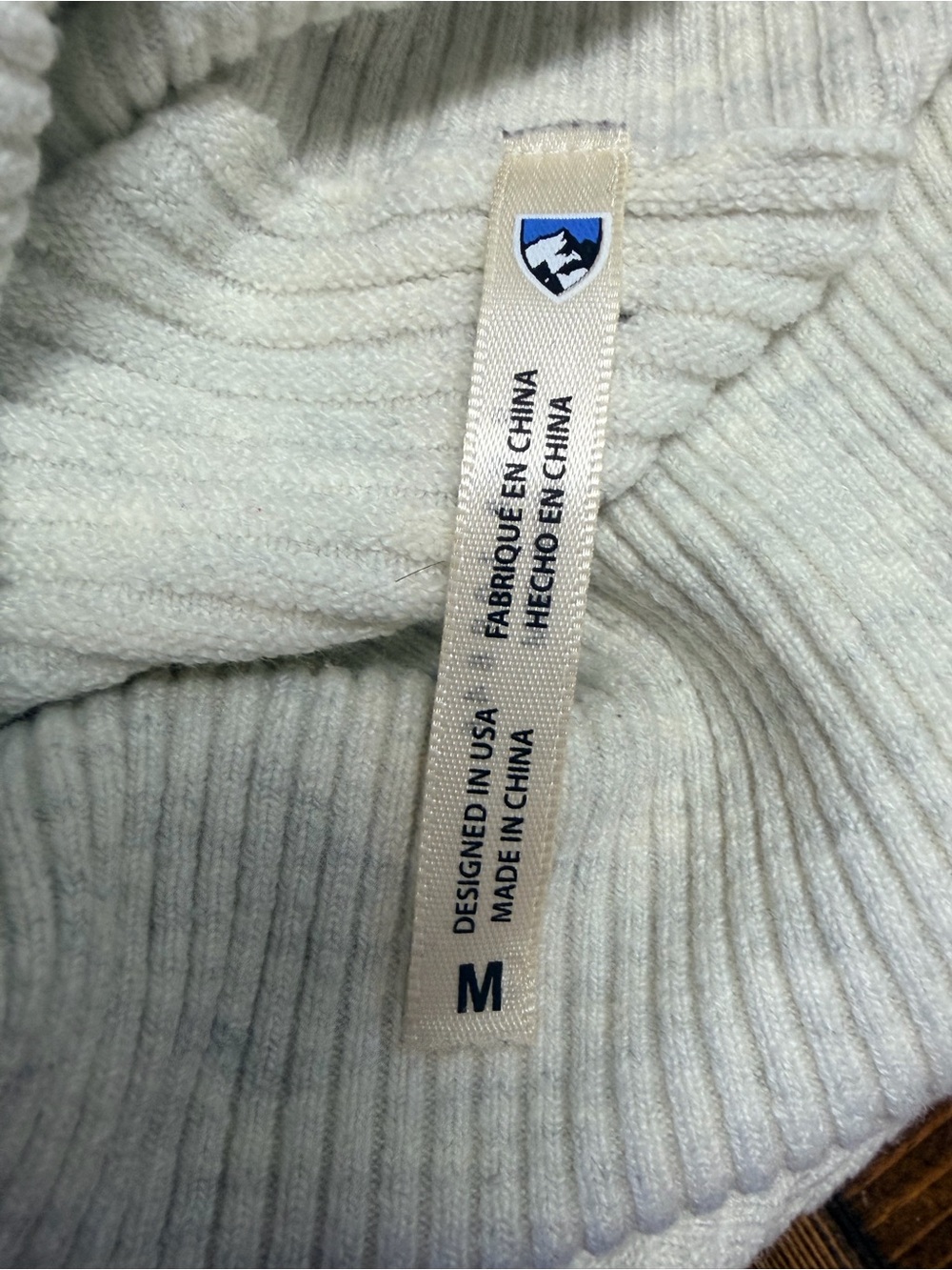 KÜHL Ivory Merino Wool Blend Ribbed Turtleneck Sweater Women’s Med Cozy Outdoor - Picture 10 of 10
